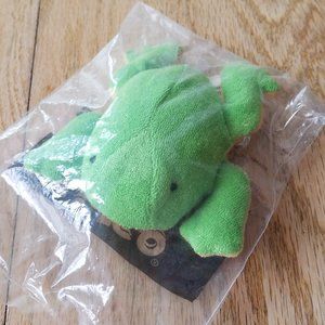 NEW 1998 HARDEE’S Meal Toy KIDCO - Spring Plushie - Frog